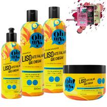 Kit Oh My Liso Até Falar Que Chega 300ml 4 Itens Kit Oh My Liso Até Falar Que Chega 300ml 4 Itens