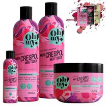 Kit Oh My! Meu Crespo, Meu Tudo! 300ml - 4 itens Kit Oh My! Meu Crespo, Meu Tudo! 300ml - 4 itens