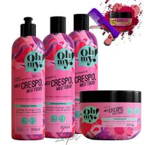 Kit Oh My! Meu Crespo, Meu Tudo! 300ml - 4 itens Kit Oh My! Meu Crespo, Meu Tudo! 300ml - 4 itens