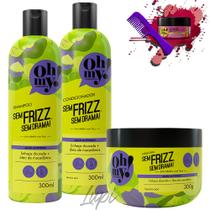 Kit Oh My Sem Frizz Sem Drama 300ml 3 Itens Kit Oh My Sem Frizz Sem Drama 300ml 3 Itens