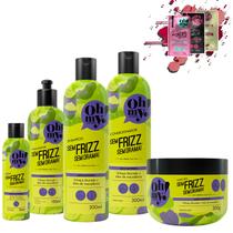 Kit Oh My Sem Frizz Sem Drama 300ml 5 Itens Kit Oh My Sem Frizz Sem Drama 300ml 5 Itens