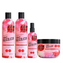 Kit Oh My Shampoo Cond Masc + Acidificante Vem de Glicólico! Kit Oh My Shampoo Cond Masc + Acidificante Vem de Glicólico!