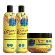 Kit Oh My Shampoo Cond Másca. Liso Até Falar Que Chega 300Ml