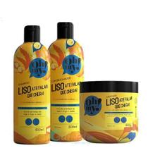 Kit Oh My Shampoo Cond Másca. Liso Até Falar Que Chega 500Ml