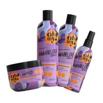 Kit Oh My Shampoo Cond. Máscara Fluido Amarelou Geral 300Ml