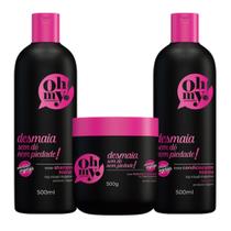 Kit Oh My! Shampoo, Condicionador, Máscara Desmaia Sem Dó Nem Piedade! 300G/Ml