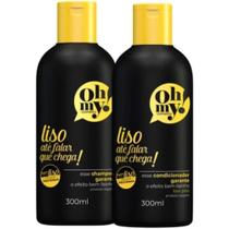 Kit Oh My! Shampoo e Condicionador Liso Até Falar que chega!300ml Kit Oh My! Shampoo e Condicionador Liso Até Falar que chega!300ml