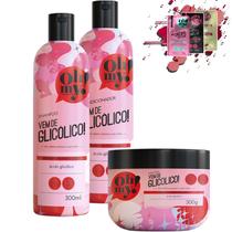 Kit Oh My! Vem de Glicólico! Shampoo, Cond e Másc 300ml
