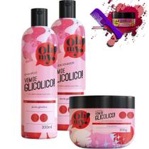 Kit Oh My! Vem de Glicólico! Shampoo, Cond e Másc 300ml