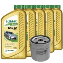 Kit Óleo 10W40 Lubrax Tecno + Filtro Óleo Wega Sandero 1.0 2007 a 2017