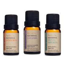 Kit Óleo 3 Essêncial Para Aromaterapia 100% Puros - Via Aroma Kit Óleo 3 Essêncial Para Aromaterapia 100% Puros - Via Aroma