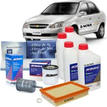 Kit Oleo 5w30 Sintetico Filtros Ar Combustivel Ac Acdelco Corsa 2006 A 2009 Kit1557vhce