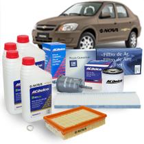 Kit Oleo 5w30 Sintetico Filtros Ar Combustivel Ac Acdelco Prisma 2012 A Kit1556vhce