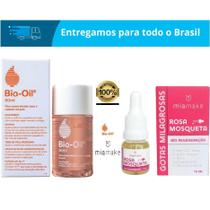 Kit Óleo Bio-oil 60ml + Óleo Rosa Mosqueta Mia Make 10ml