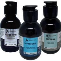 Kit Óleo Capilar D-Pantenol 100ml -Jojoba 100ml -Glicerina Kit Óleo Capilar D-Pantenol 100ml -Jojoba 100ml -Glicerina
