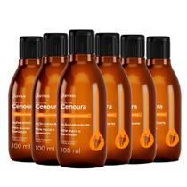 Kit Óleo Capilar e Corporal Farmax Cenoura 100ml 6 Unidades