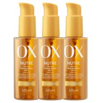 Kit Óleo Capilar Nutritivo OX Nutre 3 Em 1 120ml - 3 Unidades