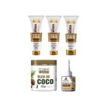 Kit Oleo Coco Hidrat Int Maxihair-5 Artigos Kit Oleo Coco Hidrat Int Maxihair-5 Artigos
