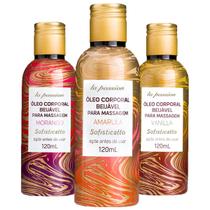 Kit Óleo Corporal Para Massagem Beijável La Passion presente chá de lingerie lua de mel romantica amor a dois Kit Óleo Corporal Para Massagem Beijável La Passion presente chá de lingerie lua de mel romantica amor a dois