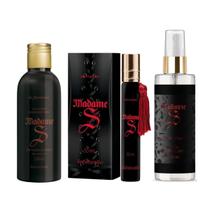 Kit Óleo Corporal Perfume e Body Splash Feminino Madame S Pós Banho Refrescante Aroma Marcante - Sofisticatto