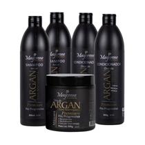 Kit Óleo De Argan Premium (2 Shampoo, 2 Condicionador e 1 Máscara) Maycrene Kit Óleo De Argan Premium (2 Shampoo, 2 Condicionador e 1 Máscara) Maycrene