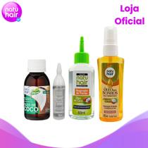 Kit Óleo de Coco - Óleo Vegetal + Óleo dos Sonhos + Reparador de pontas + Ampola de Tratamento
