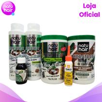Kit Óleo de Coco Vita Mais NatuHair Shampoo + Condicionador + Tratamento Intensivo + Creme Para Pentear + Óleo Capilar + Kit Óleo de Coco Vita Mais NatuHair Shampoo + Condicionador + Tratamento Intensivo + Creme Para Pentear + Óleo Capilar +