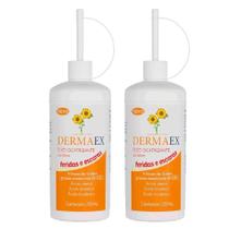 Kit Oleo De Girassol Dermaex Com 2 Frascos De 200 Ml Cada