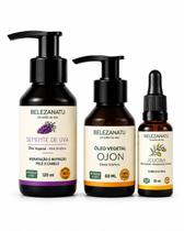 Kit Óleo de Jojoba Ojon e Semente de Uva 100% Puro BelezaNatu Kit Óleo de Jojoba Ojon e Semente de Uva 100% Puro BelezaNatu