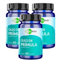 Kit Óleo De Prímula QualyNutri Com 3 Potes De 60 Cáps Cada