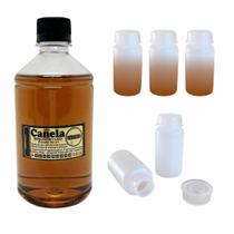 Kit Óleo de Unção Canela + 100 Flaconetes de 5ml Transparente Kit Óleo de Unção Canela + 100 Flaconetes de 5ml Transparente