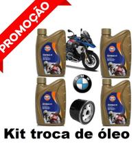 Kit Óleo E Filtro Gulf 5W40 100% Sintético Bmw R1200Gs