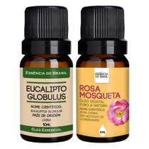 Kit Óleo Essen Eucalipto Globulus + Vegetal R. Mosqueta 10ml