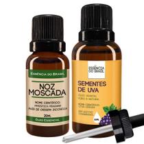 Kit Óleo Essen. Noz-Moscada 20Ml + Vegetal De Sems. Uva 30Ml