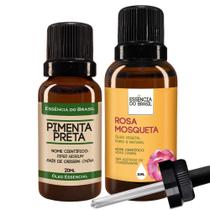 Kit Óleo Essen. Pimenta Preta 20Ml + Vegetal R Mosqueta 30Ml Kit Óleo Essen. Pimenta Preta 20Ml + Vegetal R Mosqueta 30Ml