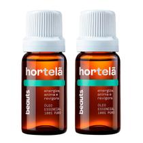 Kit Óleo Essencial 2 unidades 100 Puro e Natural, 10 mL, Beauts 2 x Hortelã Pimenta Kit Óleo Essencial 2 unidades 100 Puro e Natural, 10 mL, Beauts 2 x Hortelã Pimenta