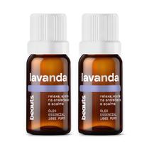 Kit Óleo Essencial 2 unidades 100 Puro e Natural, 10 mL, Beauts 2 x Lavanda Francesa