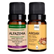 Kit Óleo Essencial Alfema + Argan 10ml - Brasil