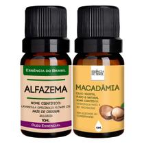 Kit Óleo Essencial Alfema + Macadâmia 10ml - Natural