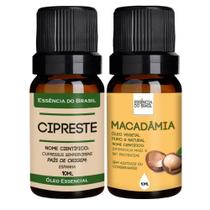 Kit Óleo Essencial Cipreste + Macadâmia 10ml Kit Natural