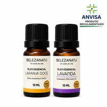 Kit Óleo Essencial de Laranja Doce e Lavanda 10ml Belezanatu Kit Óleo Essencial de Laranja Doce e Lavanda 10ml Belezanatu