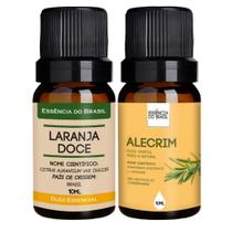 Kit Óleo Essencial Laranja Doce + Óleo Vegetal Alecrim 10ml Kit Óleo Essencial Laranja Doce + Óleo Vegetal Alecrim 10ml