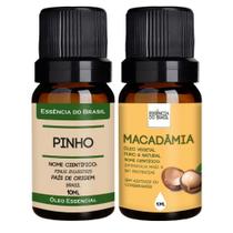 Kit Óleo Essencial Pinho + Macadâmia 10ml Natural