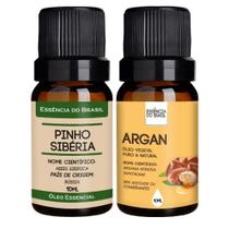 Kit Óleo Essencial Pinho Sibéria + Óleo Argan 10ml