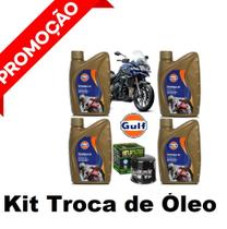 Kit Óleo/Filtro Gulf 10W40 100% Sintético Triumph Tiger 1200