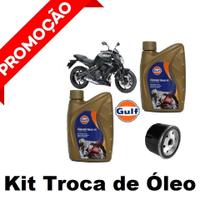 Kit Óleo Filtro Gulf 15W50 100% Sintético Kawasaki Er6N