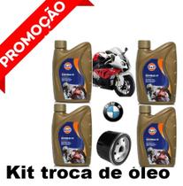 Kit Óleo Filtro Gulf 5w40 100% Sintético Bmw S1000rr (todas)