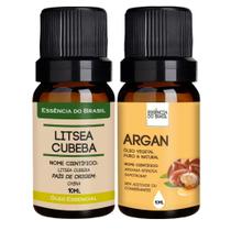 Kit Óleo Litsea Cubeba + Argan 10ml - Essência Brasil