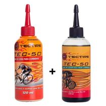 Kit óleo lubrificante bike cera + cerâmica Tectire 120 ml