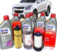 Kit Óleo MOBIL e Filtros WEGA Nova S10 2.8 Diesel 2012 2013 2014 2015 2016